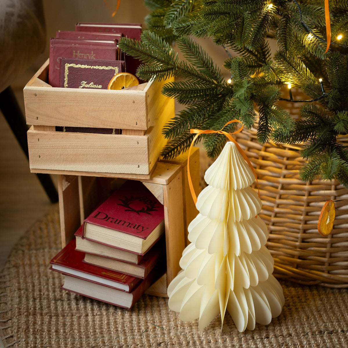 CHRISTMAS TREE ARTIFICIAL FIR PREMIUM DENSE 240 cm STAND FULL PE 100% SILICONE Brand Springos