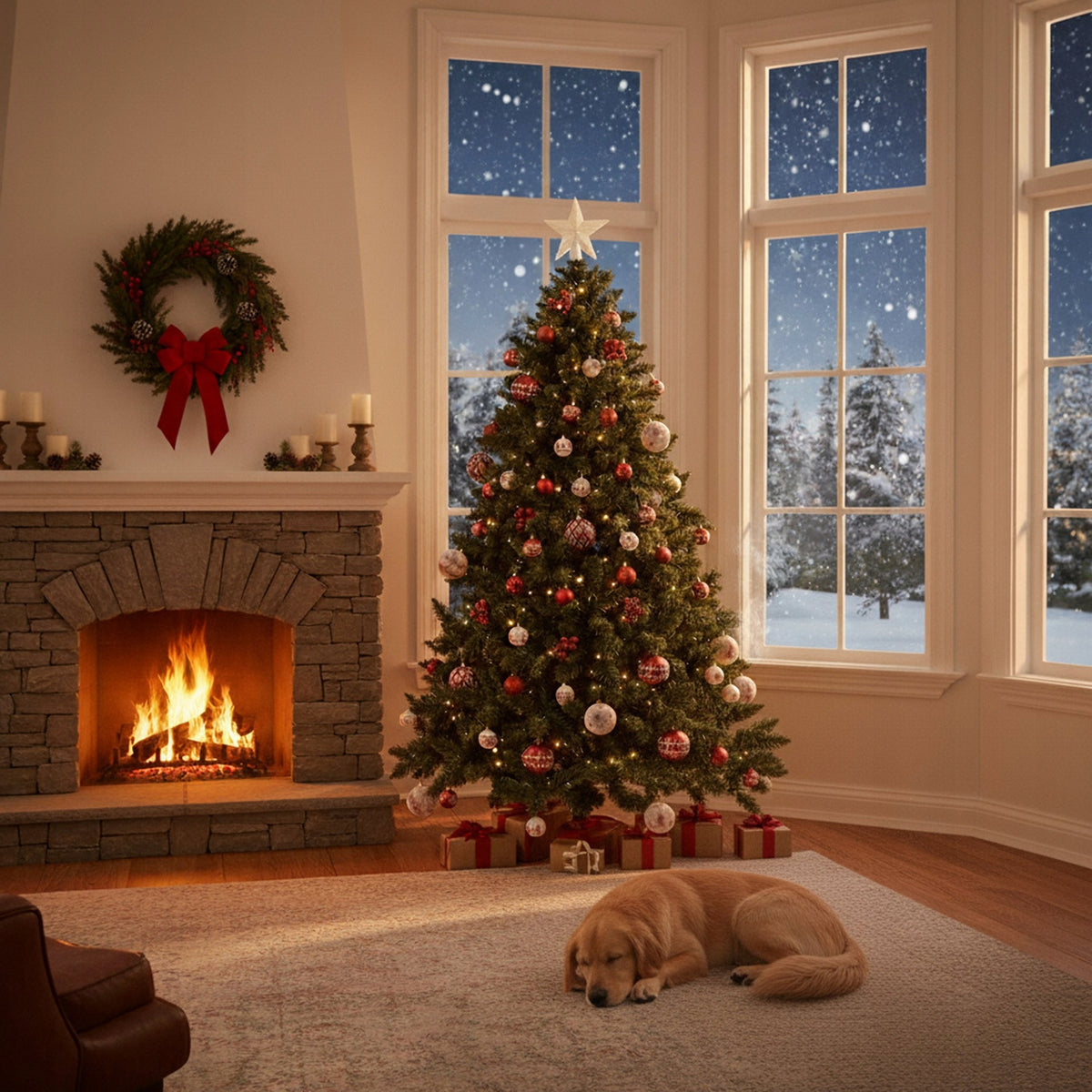 CHRISTMAS TREE ARTIFICIAL FOREST PINE ROYAL TREES DELUX PREMIUM 220cm DENSE +FREEBIE Brand Springos