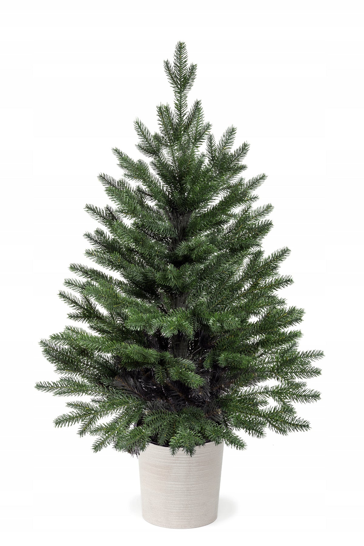 CHRISTMAS TREE ARTIFICIAL RUBBER SPRUCE DARK PE IN A POT 100 cm LIKE ALIVE Manufacturer code Świerk ciemny PE doniczka