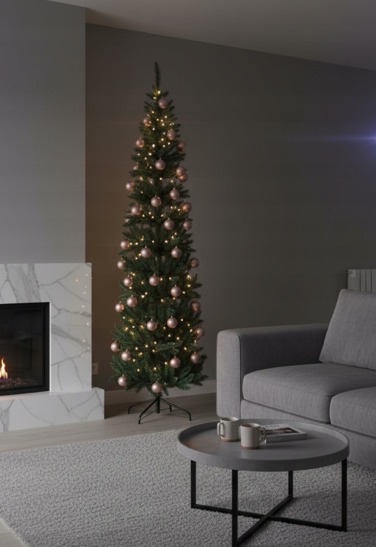CHRISTMAS TREE ARTIFICIAL SLIM NARROW 220 CM X 70 CM SPRUCE HIGH HOLIDAYS + STAND Manufacturer code CHOINKA1