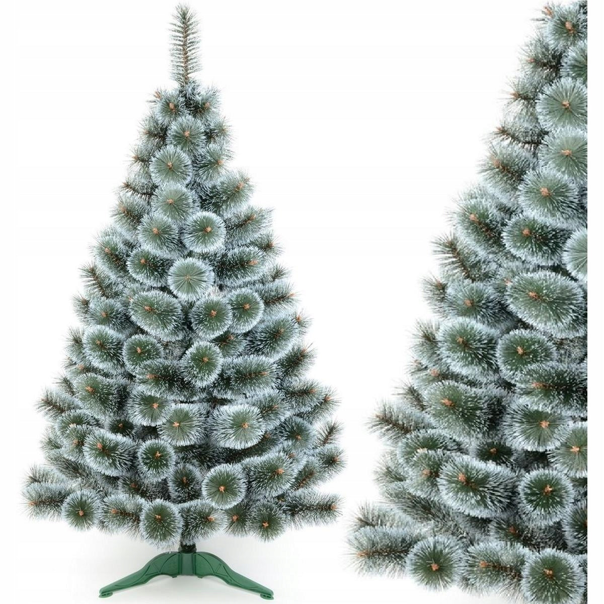 CHRISTMAS TREE ARTIFICIAL SNOW-COVERED PINE LIKE ALIVE 200cm DENSE WITH WHITE ENDS