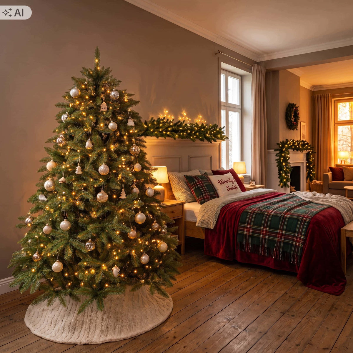 CHRISTMAS TREE ARTIFICIAL SPRUCE SCANDINAVIAN Caucasian DENSE 180cm FREEBIE Packaging status original