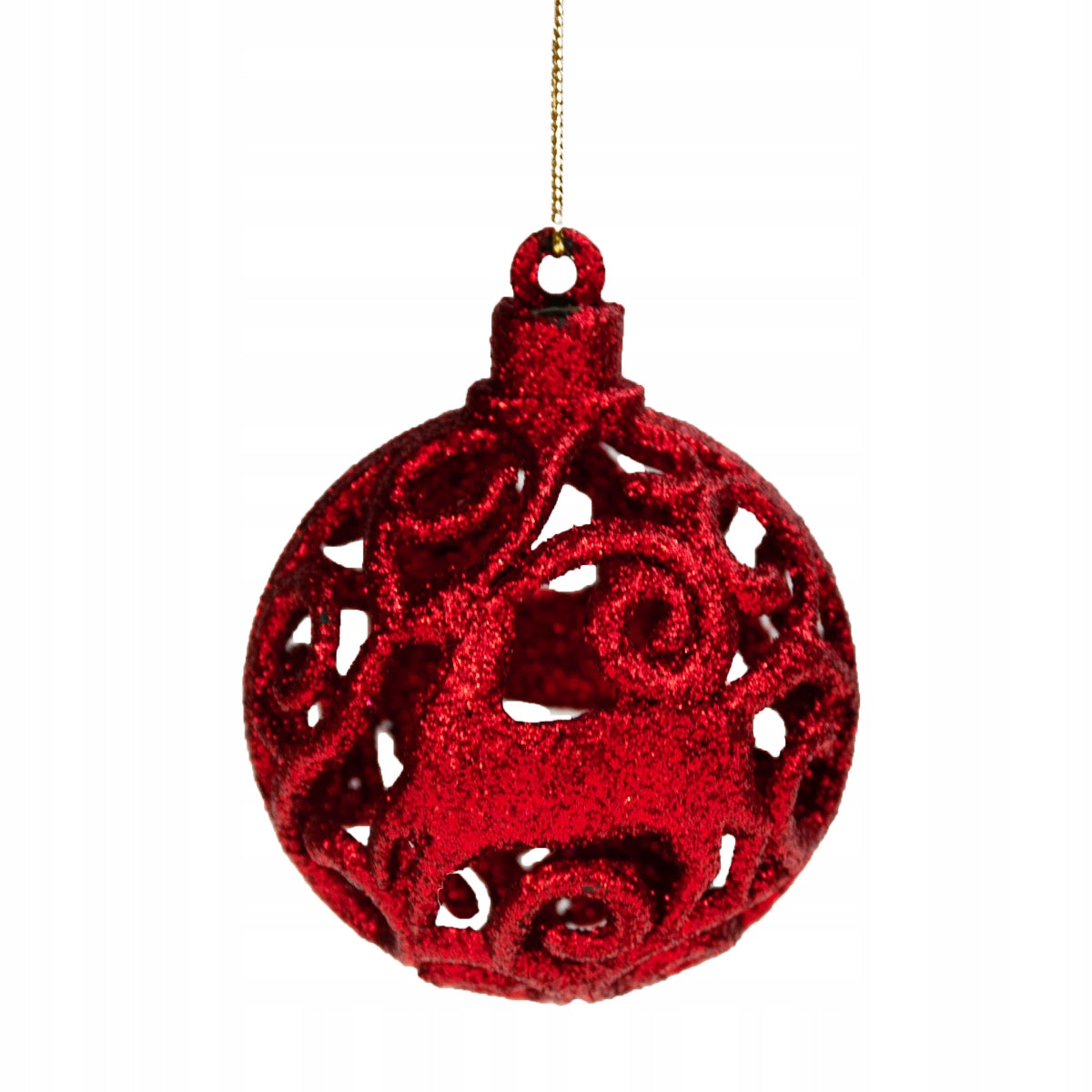 CHRISTMAS TREE BAUBLES RED SET XXL 100pcs DIFFERENT DESIGNS BAUBLES 6/4/3cm Manufacturer code TG66272-5