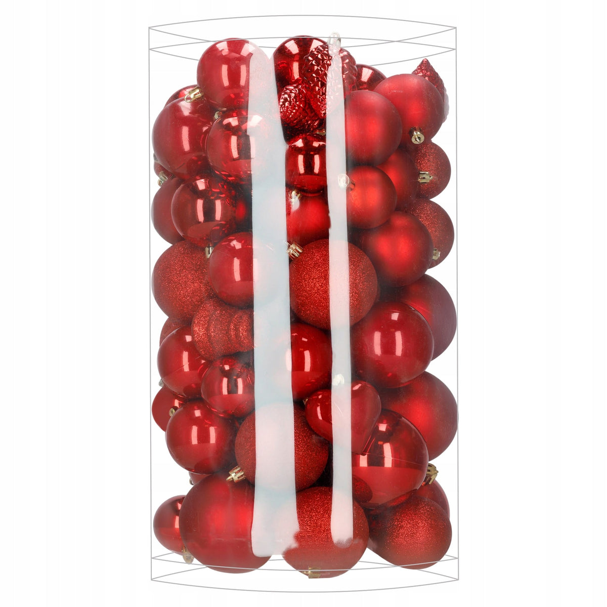 CHRISTMAS TREE BAUBLES SET 9/7/6 cm 100pcs BAUBLE PENDANT ORNAMENT