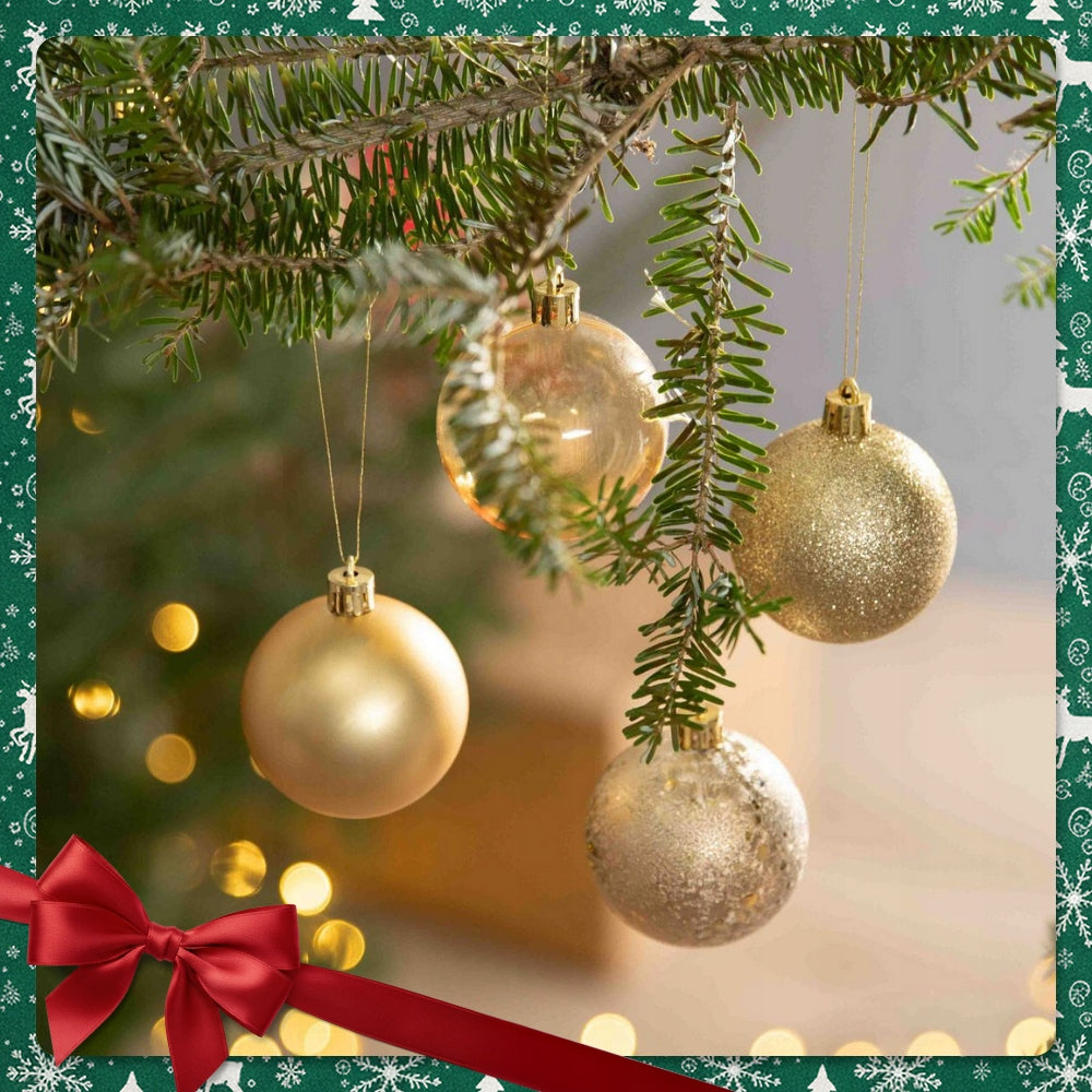 CHRISTMAS TREE BAUBLES SET XXL 101 PIECES GOLD CHRISTMAS DECORATIONS + STAR EAN (GTIN) 5905908348184