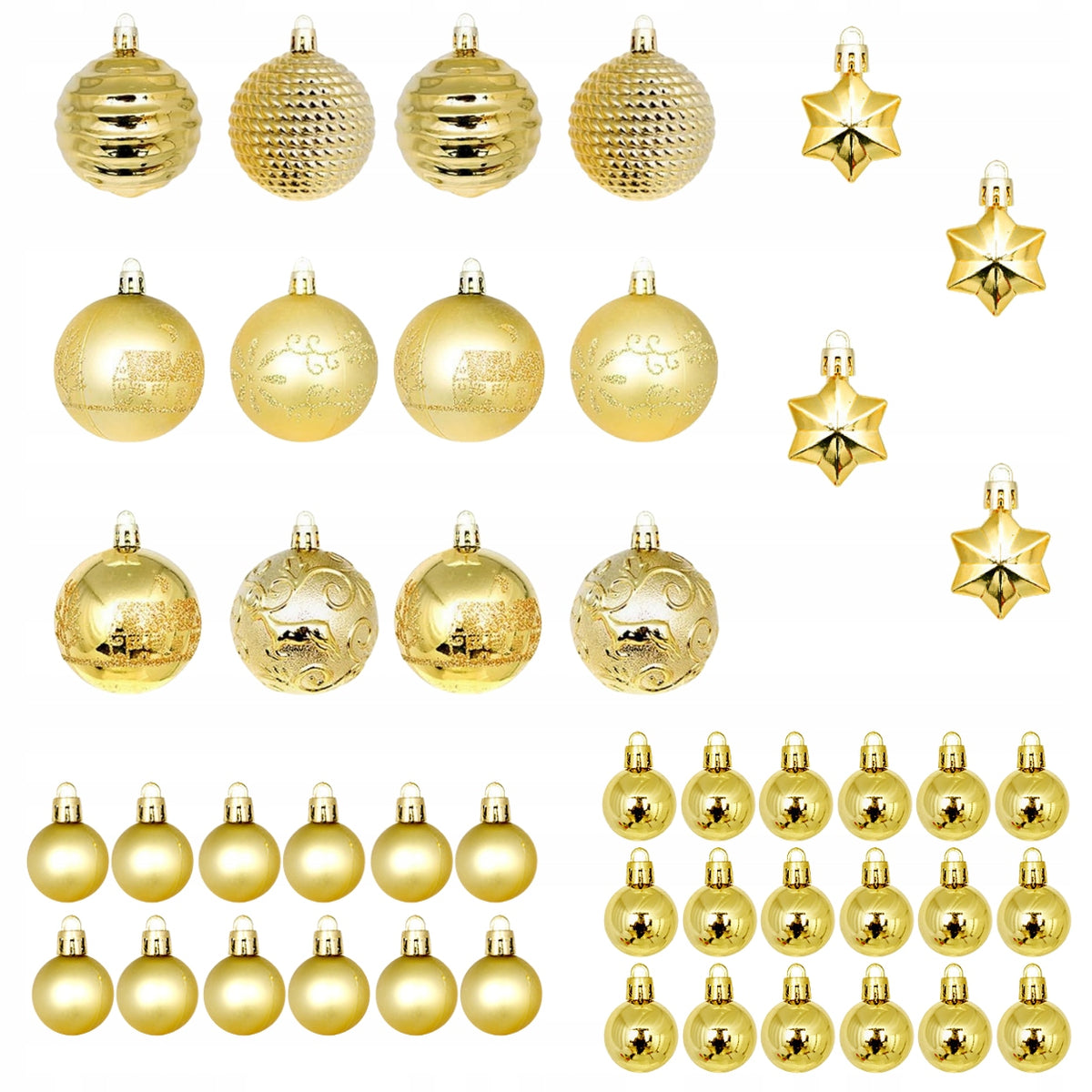 CHRISTMAS TREE BAUBLES SET XXL 44 pcs. EAN (GTIN) 5907745918599