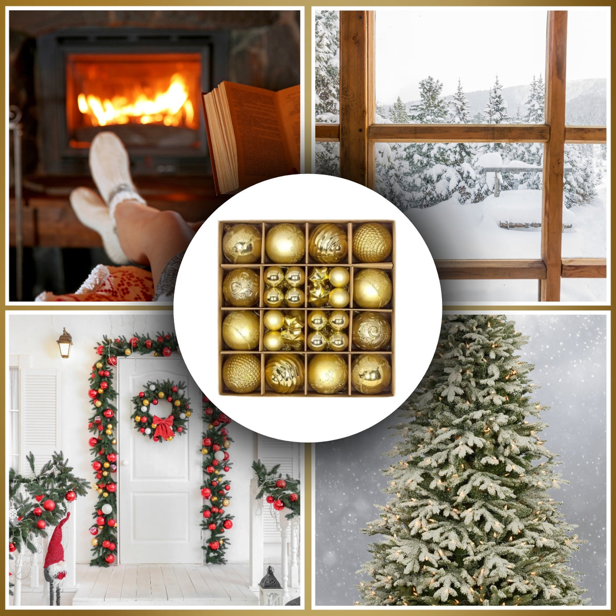 CHRISTMAS TREE BAUBLES SET XXL 44 pcs. Manufacturer code Bombki 44 szt.