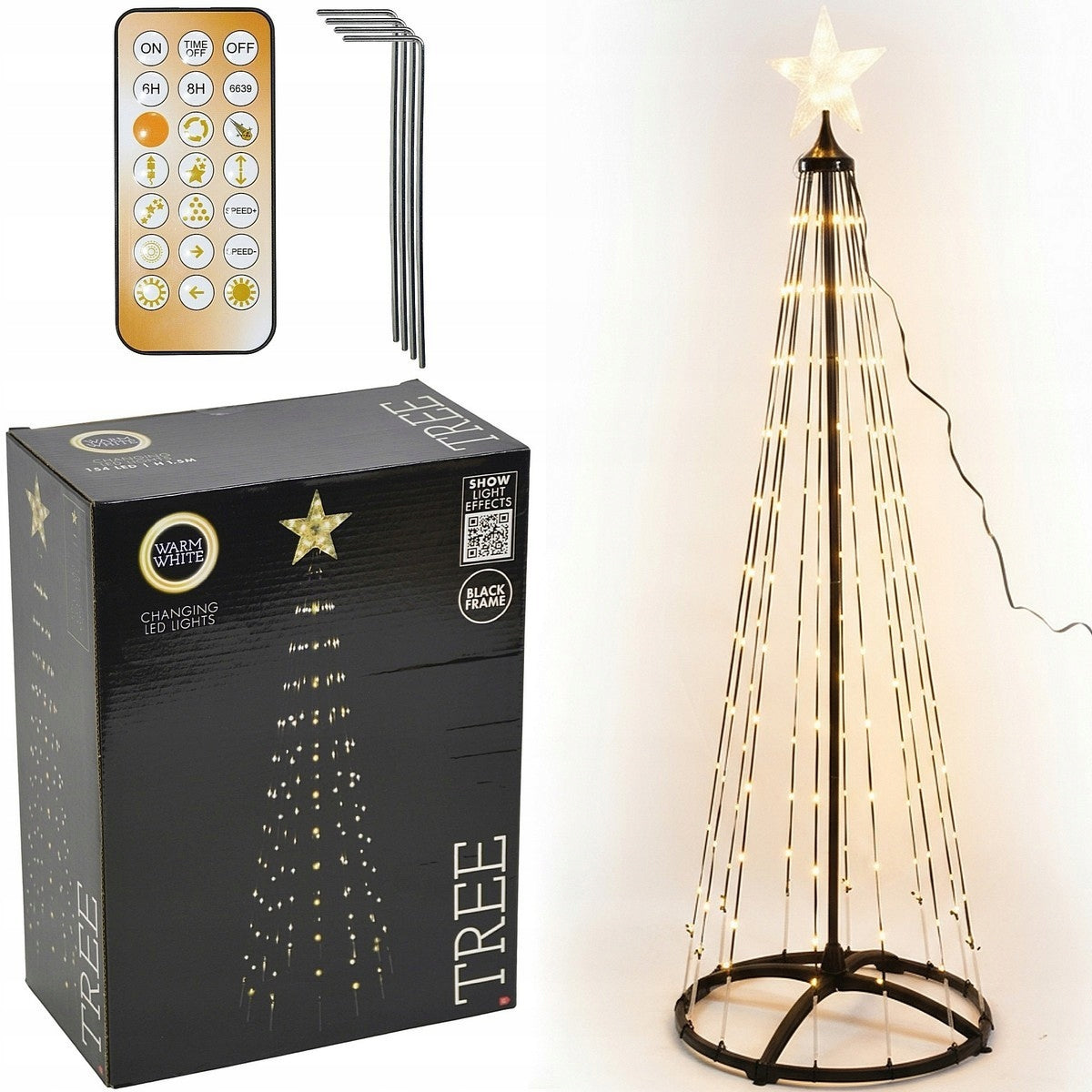 CHRISTMAS TREE DECORATIVE ORNAMENT 550 LED Warm White + PILOT height 300cm XXL