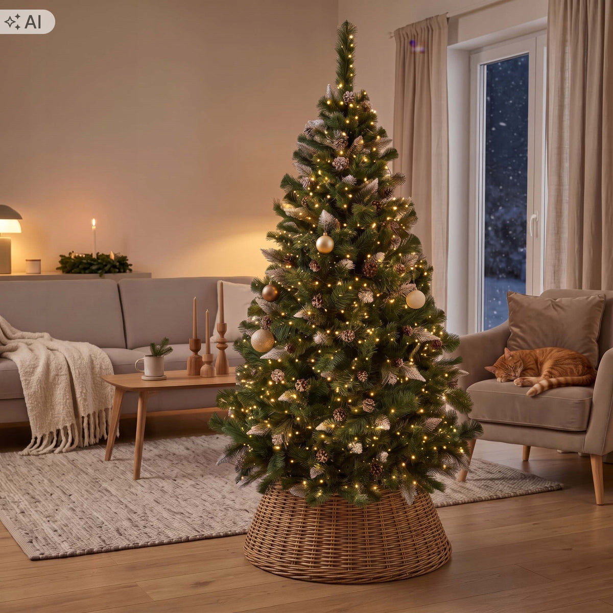 CHRISTMAS TREE DIAMOND PINE SNOWED 180cm large DENSE Artificial STAND +FREEBIE Packaging status original