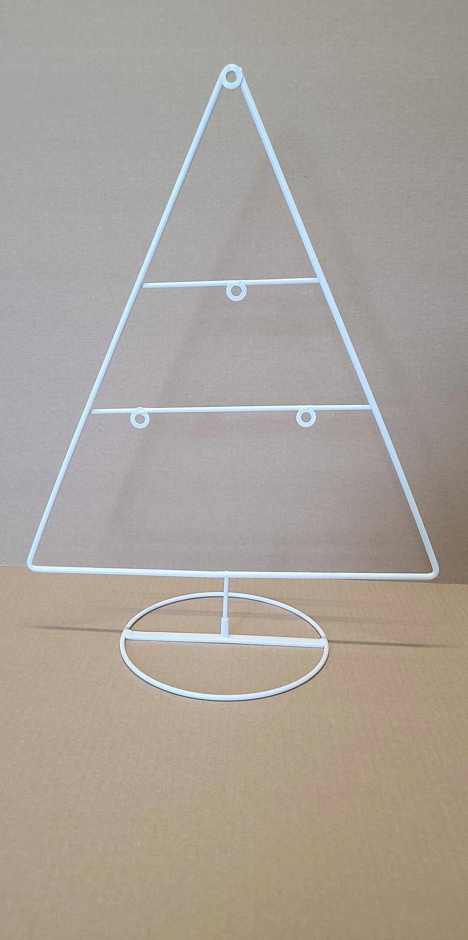 CHRISTMAS TREE | HANGERS|Stand with metal |CHRISTMAS|DURABLE|White 40 cm Material metal
