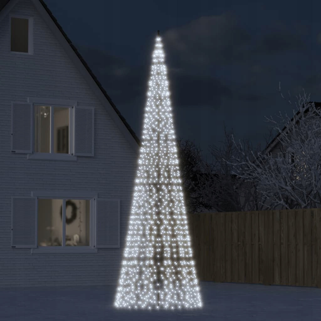 CHRISTMAS TREE LED 1534 LEDS COLD WHITE 500CM