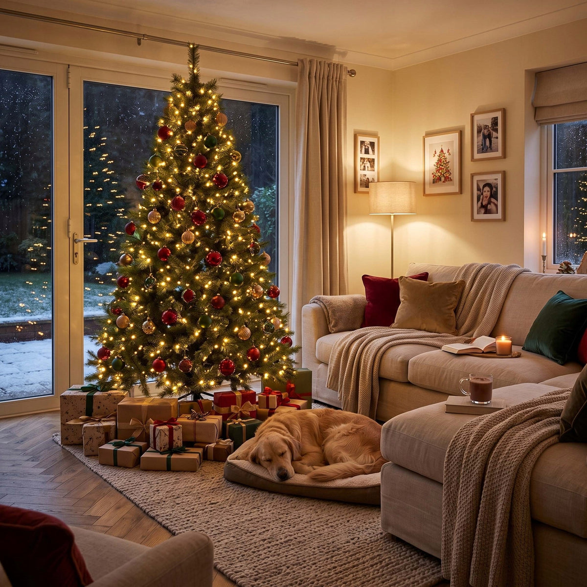 CHRISTMAS TREE PREMIUM PINE NORDIC GREEN 210cm FIR SPRUCE ARTIFICIAL + FREEBIE Brand Springos