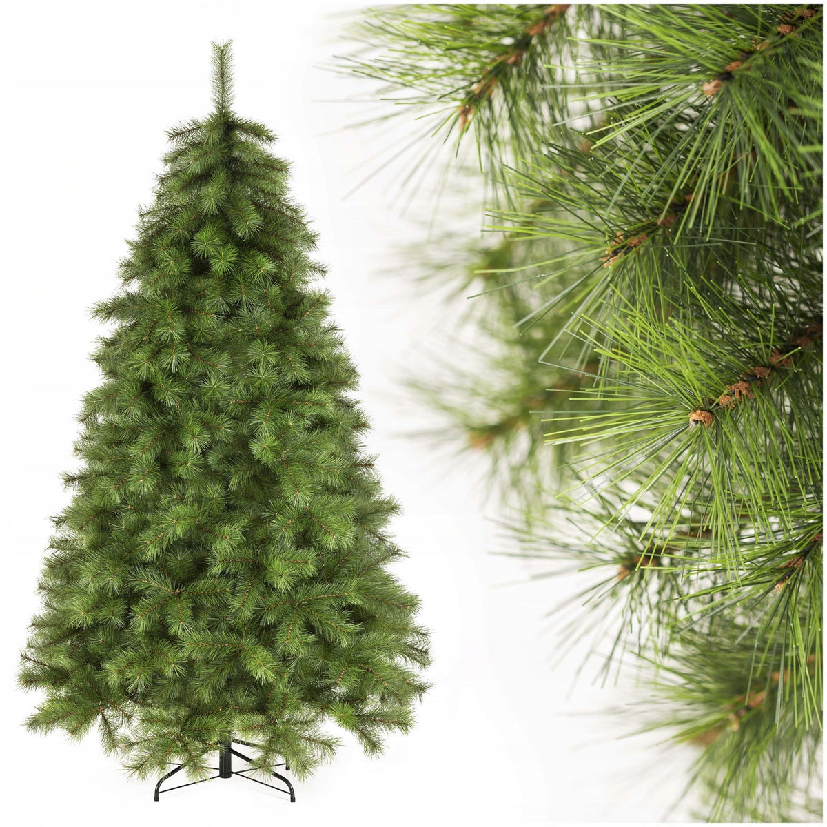 CHRISTMAS TREE PREMIUM PINE NORDIC GREEN 210cm FIR SPRUCE ARTIFICIAL + FREEBIE
