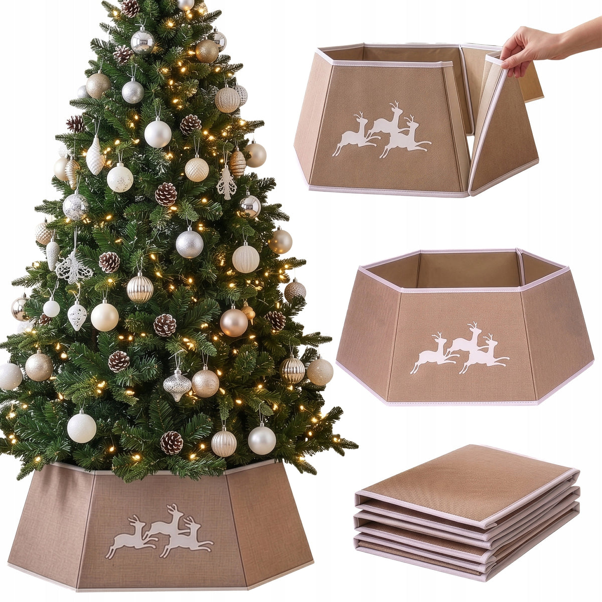 CHRISTMAS TREE STAND COVER 68x25 CM CHRISTMAS DECORATION CHRISTMAS TREE DECORATION