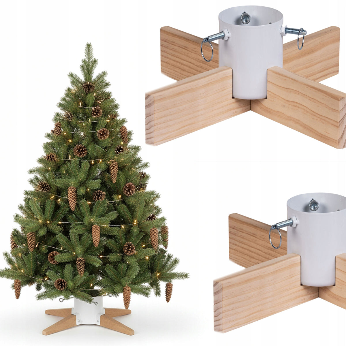CHRISTMAS TREE STAND WOODEN TREE STAND 2,3M COIL