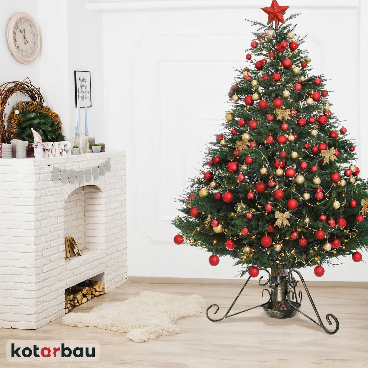 CHRISTMAS TREE Stand WITH WATER STAND for LIVE CHRISTMAS TREE 180 cm METAL Manufacturer code 2343