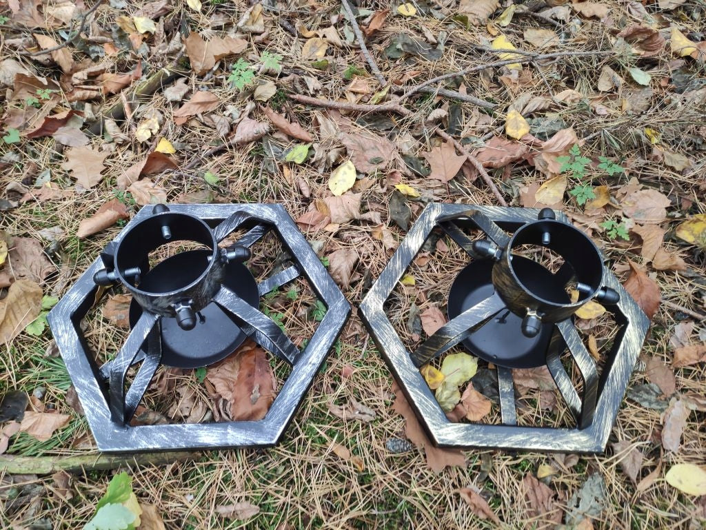 CHRISTMAS TREE stand for Christmas tree profile LARGE gold/silver/black welded!!!! Manufacturer code 01185