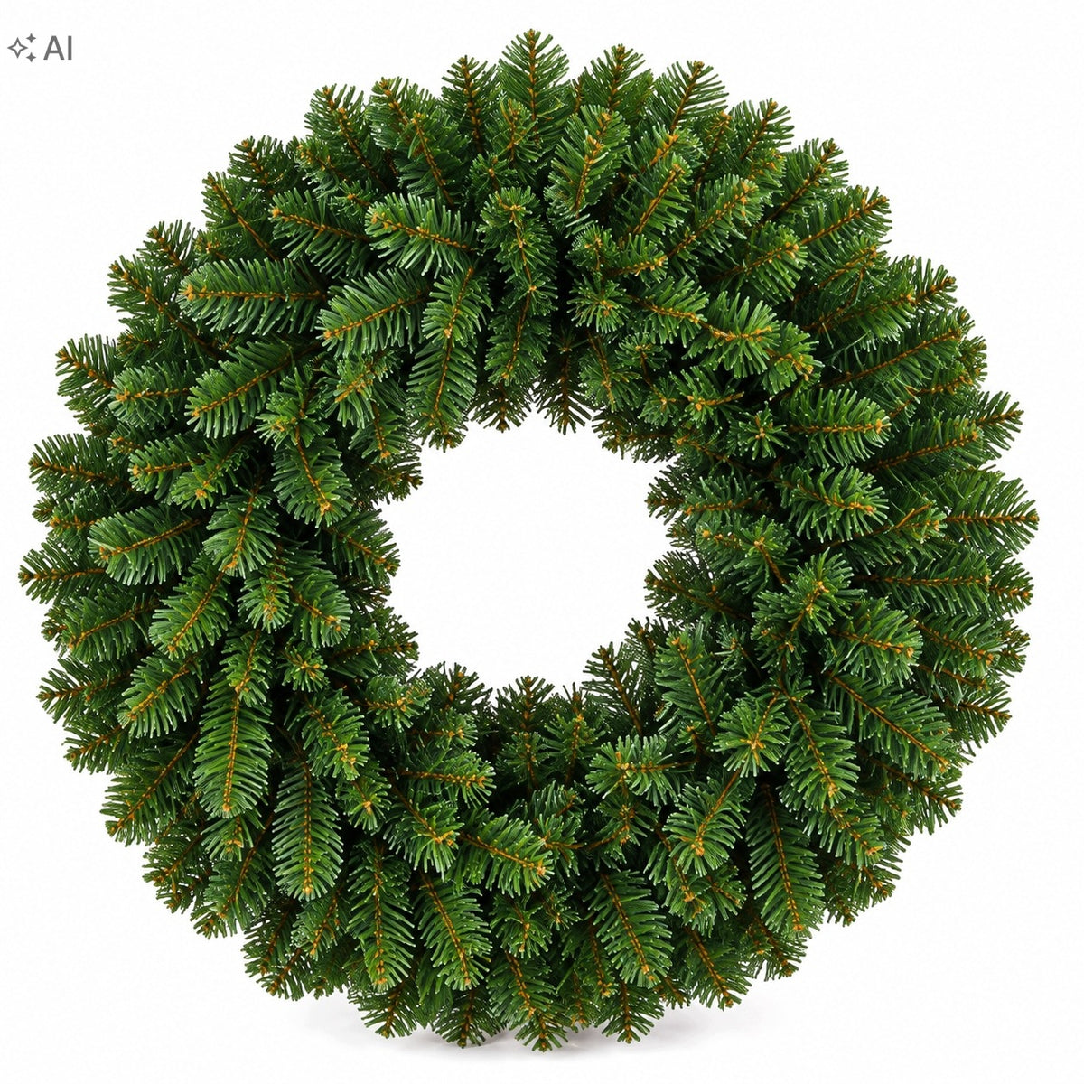 CHRISTMAS WREATH 40CM FOR DOOR GREEN CHRISTMAS WREATH FOR HOME Packaging status original