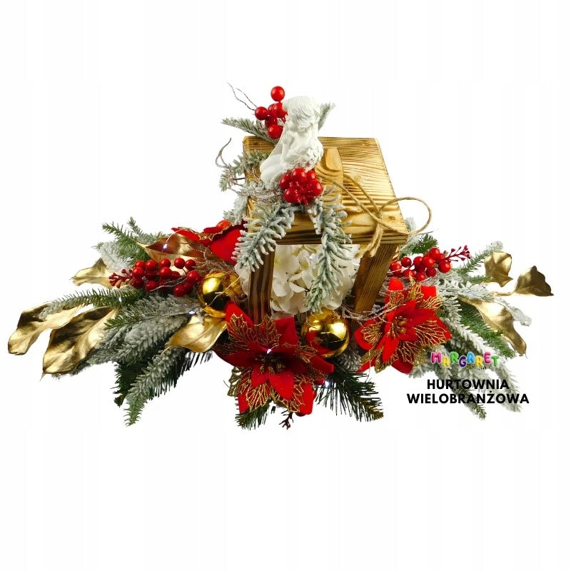 CHRISTMAS WREATH FOR CEMETERY 80 CM CHRISTMAS STAR OF BETHLEHEM XL Manufacturer code STROIK BOŻONARODZENIOWY NA CMENTARZ S01