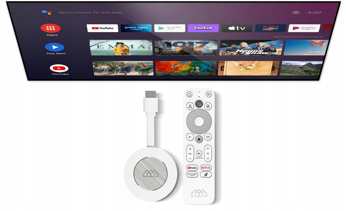 CHROMECAST PLAYER Homatics Dongle G 4K SMART TV Android 2GB RAM 4K WiFi Packaging status original