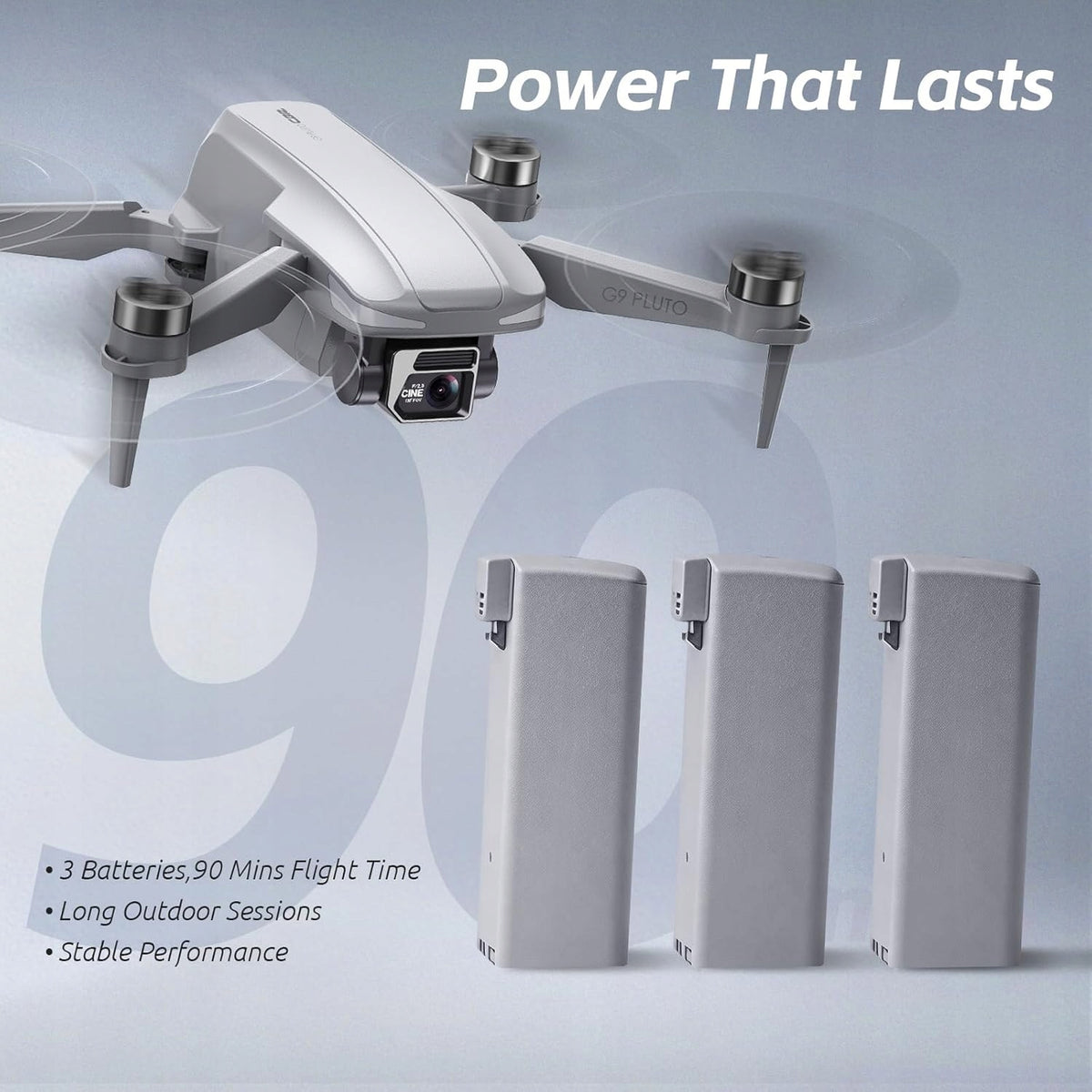 CHUBORY GPS Drone with 4K EIS RC Screen 4,5'' 3 Batteries 90 min <249 g Manufacturer code G9 Pluto