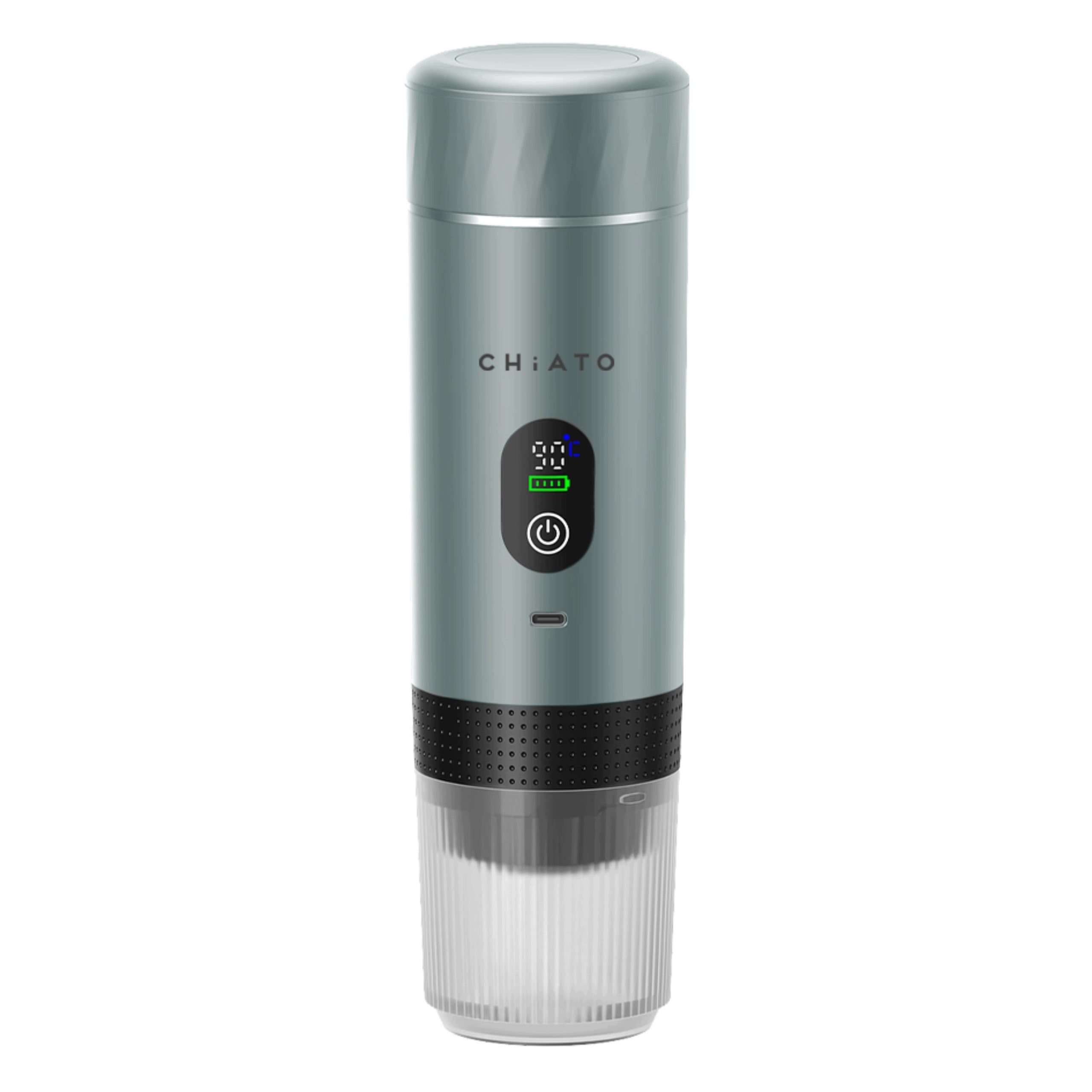 CHiATO brewPLAY Smart Portable Coffee Maker – Grey