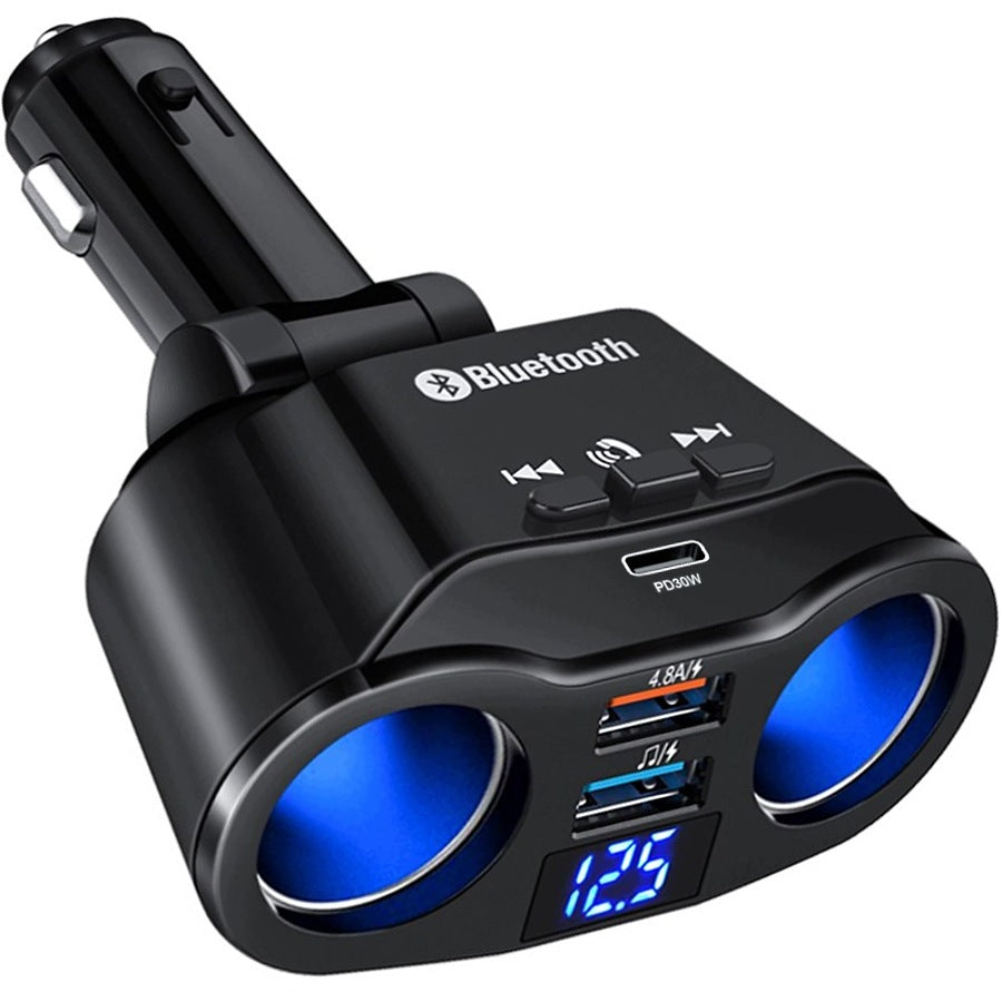 CIGARETTE LIGHTER SPLITTER + USB PD CHARGER + FM TRANSMITTER + 4in1 METER