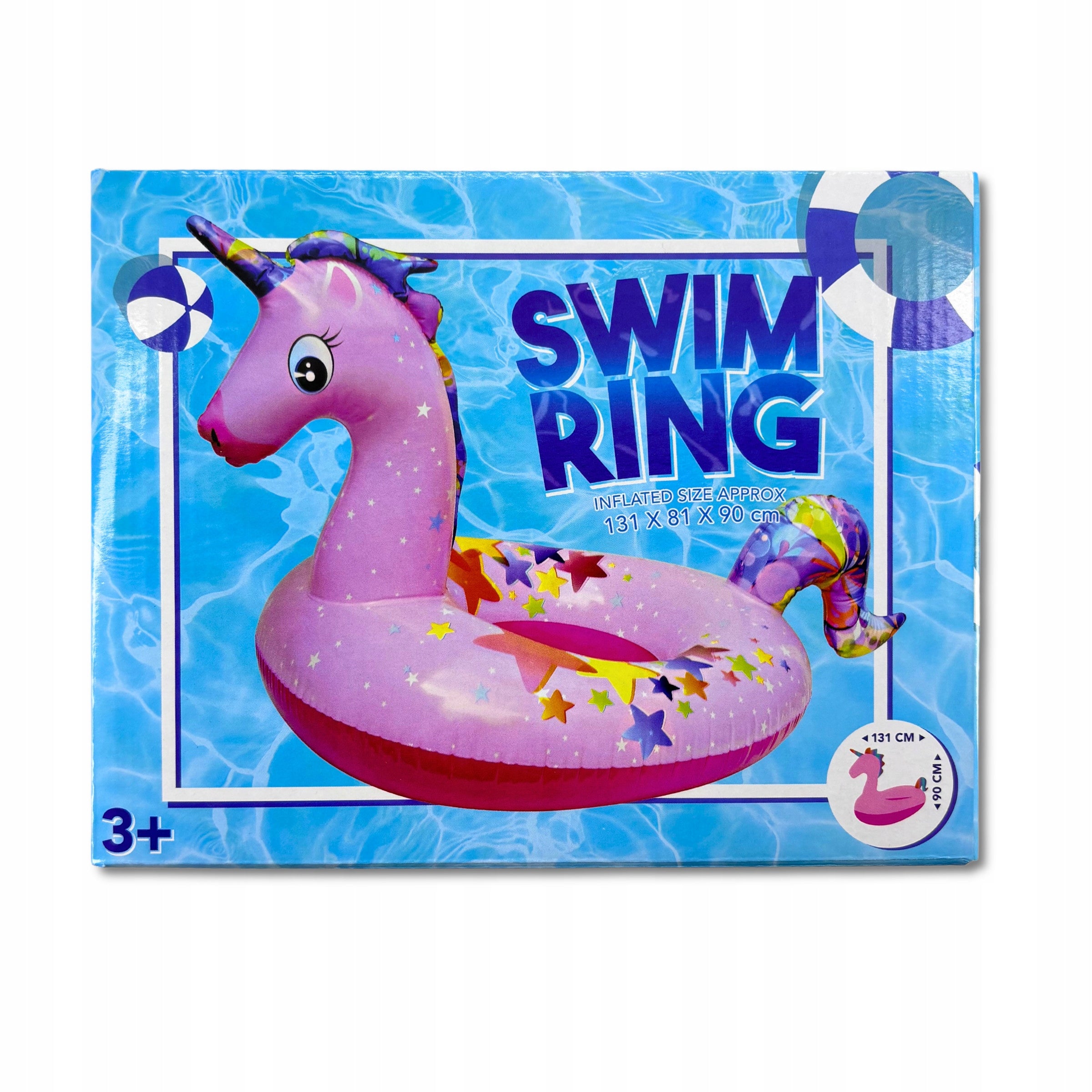CIRCLE INFLATABLE SWIMMING POOL BEACH UNICORN 131CM Brand Zd trading