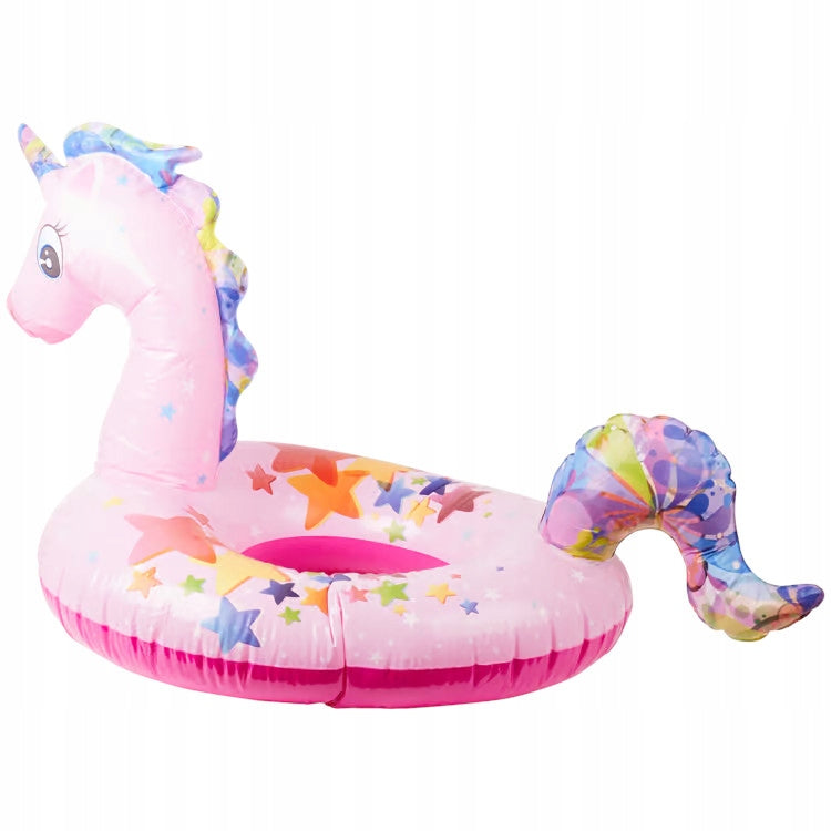 CIRCLE INFLATABLE SWIMMING POOL BEACH UNICORN 131CM Color multicolor