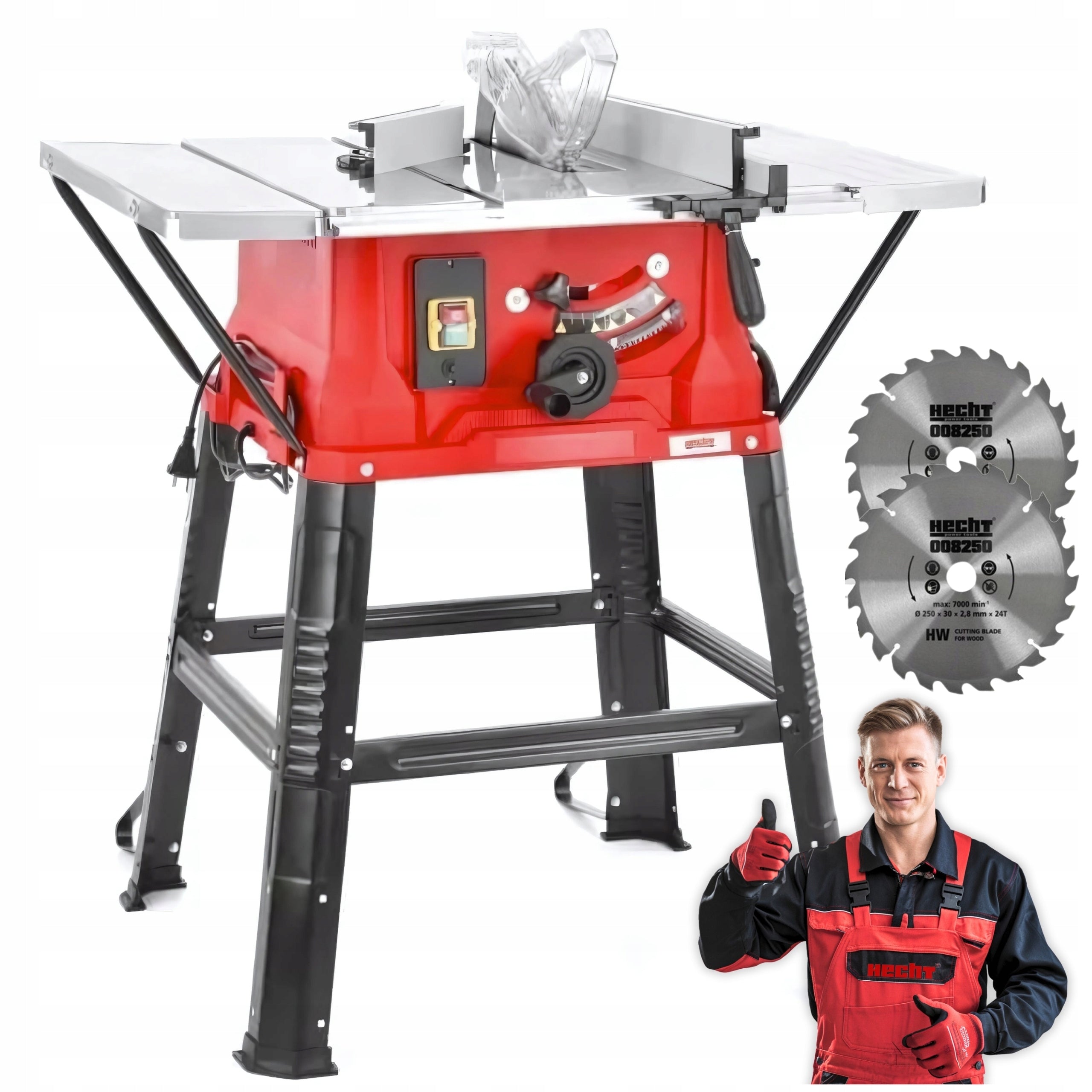CIRCULAR SAW STRONG COUNTRY TABLE CUTTER HECHT 8254 - DISC x 2
