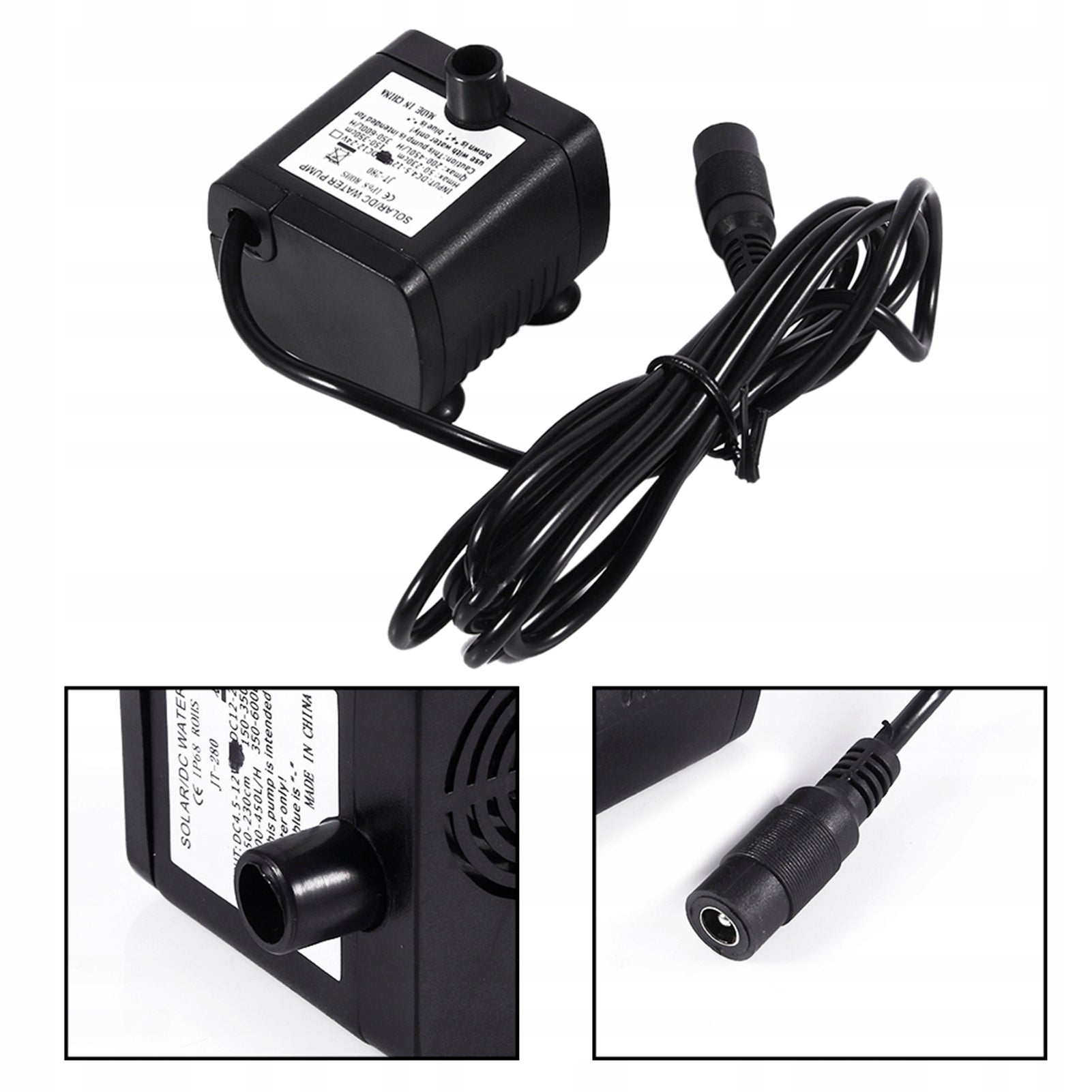 CIRCULATING WATER PUMP SILENT BRUSHLESS SUBMERSIBLE PUMP DC12V 5W 420L/H Manufacturer code 95730008