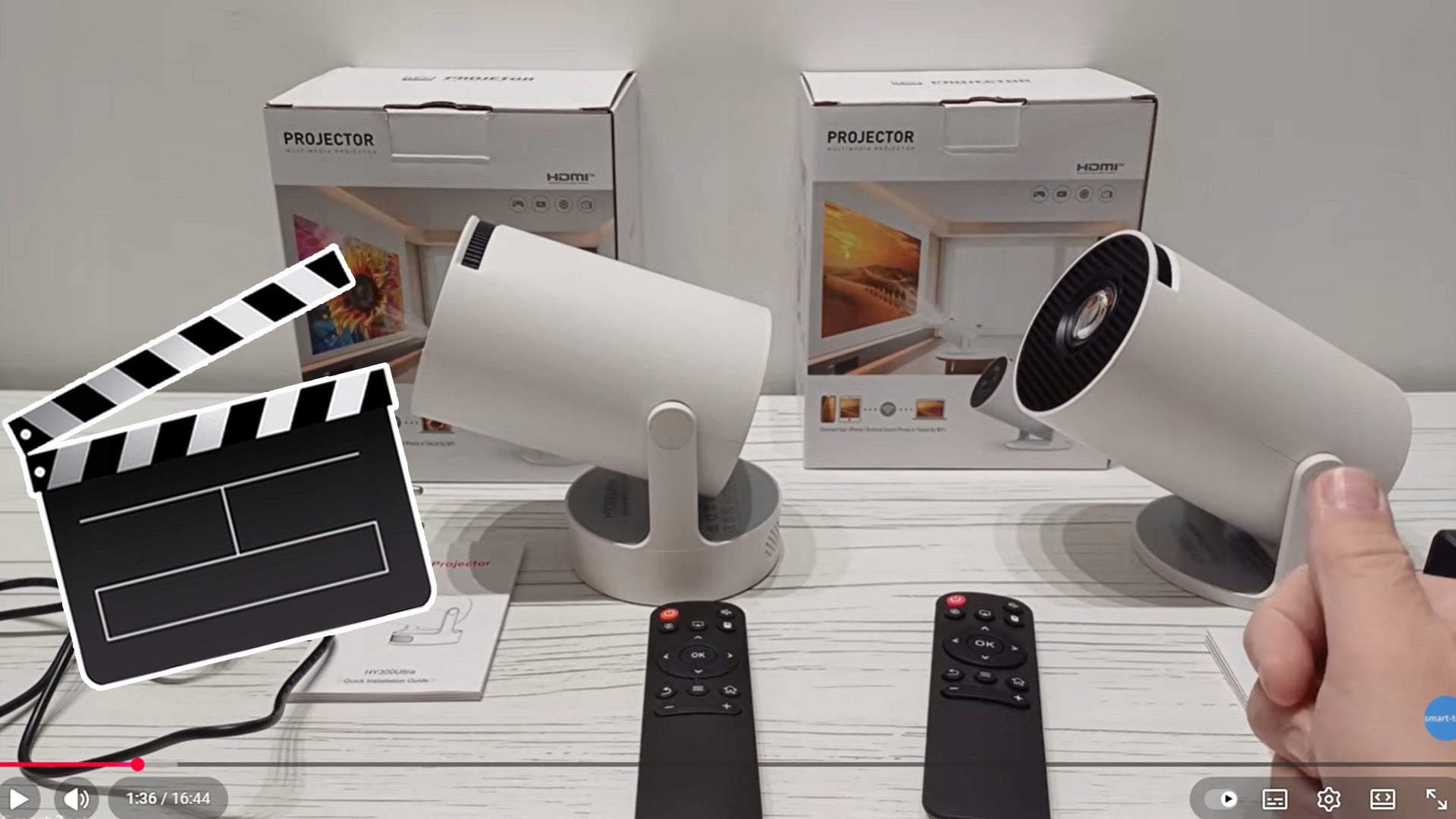 CIRON HY300 Ultra Multimedia Projector Android WiFi6 LED Image Correction Model CIRON HY300 Ultra