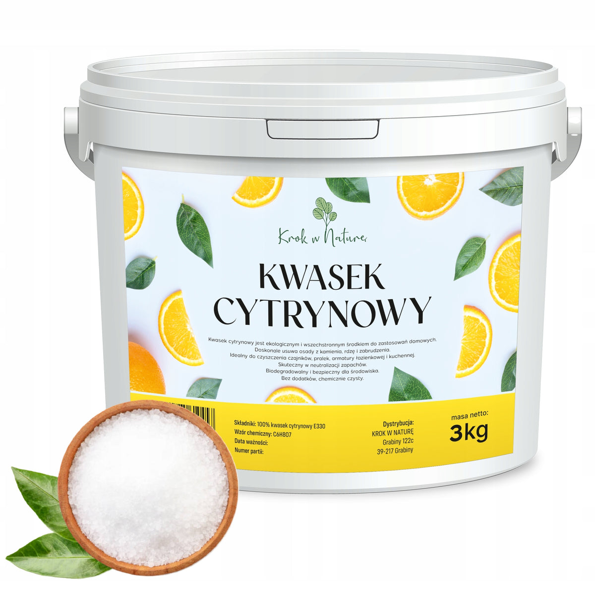 CITRIC ACID pure composition CITRIC ACID 3 kg Packaging status original
