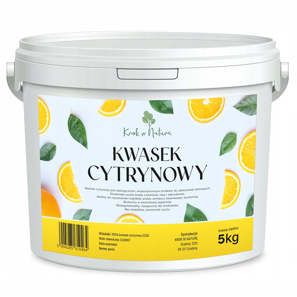 CITRIC ACID pure composition CITRIC ACID 5 kg Packaging status original