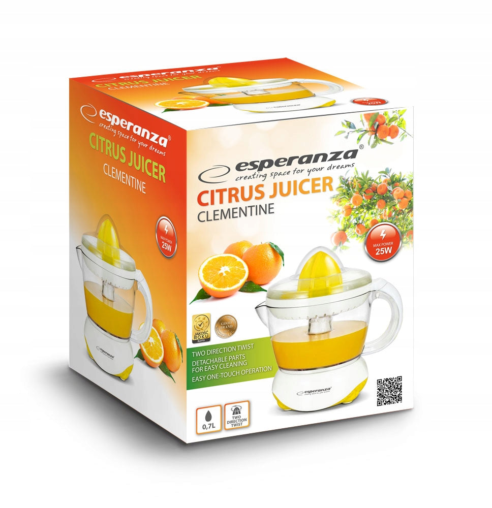 CITRUS JUICER 700 ML ELECTRIC ESPERANZA Power rating 25 W