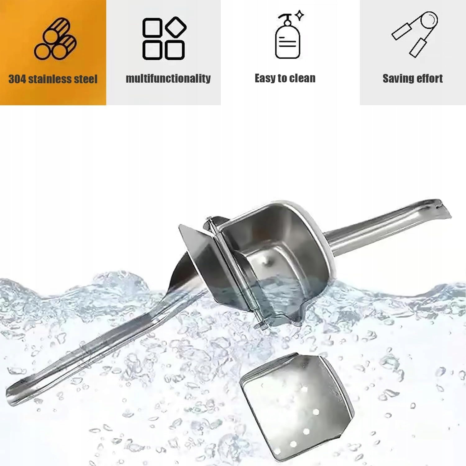 CITRUS JUICER HANDHELD STAINLESS STEEL 304 JUICER Dominant color clear