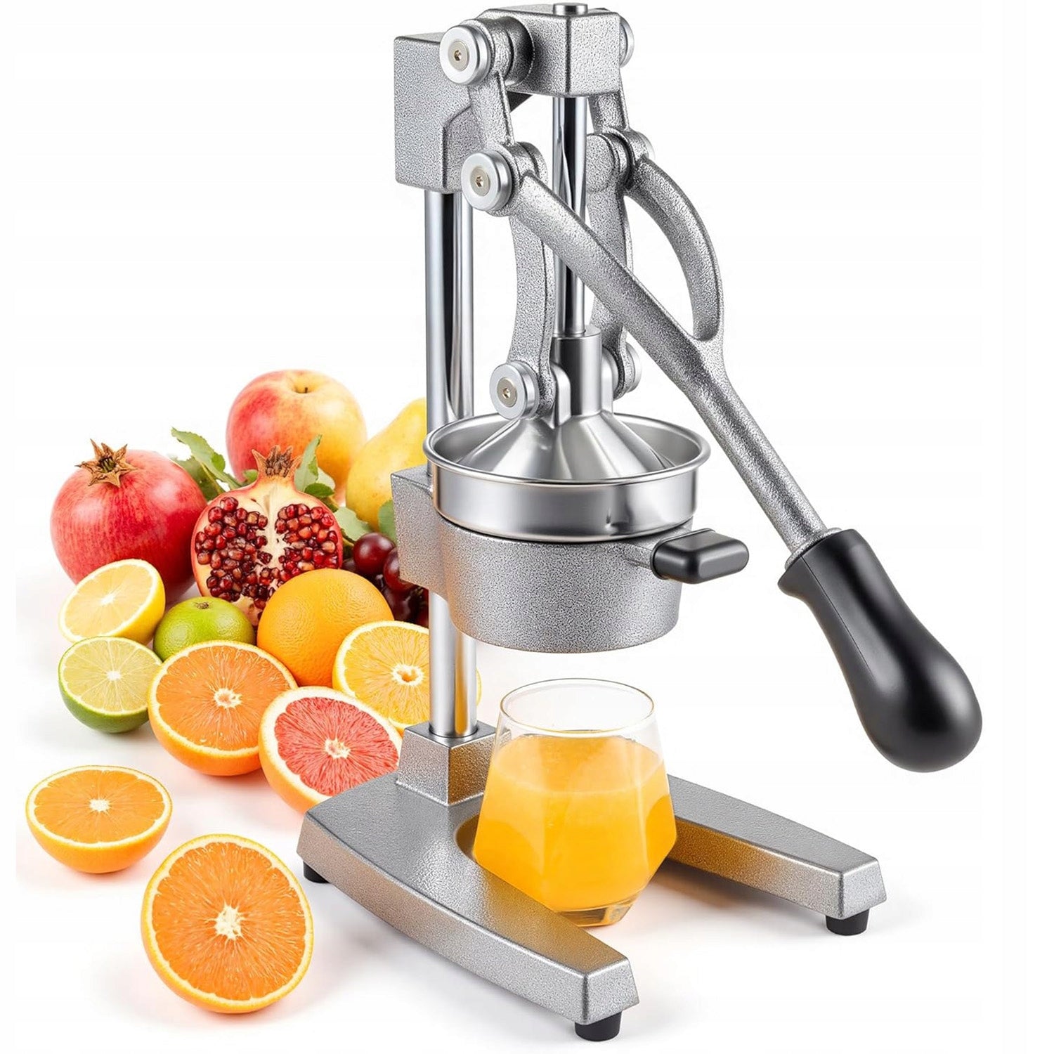 CITRUS POMEGRANATE JUICER MANUAL CAST IRON LEVER STAINLESS STEEL