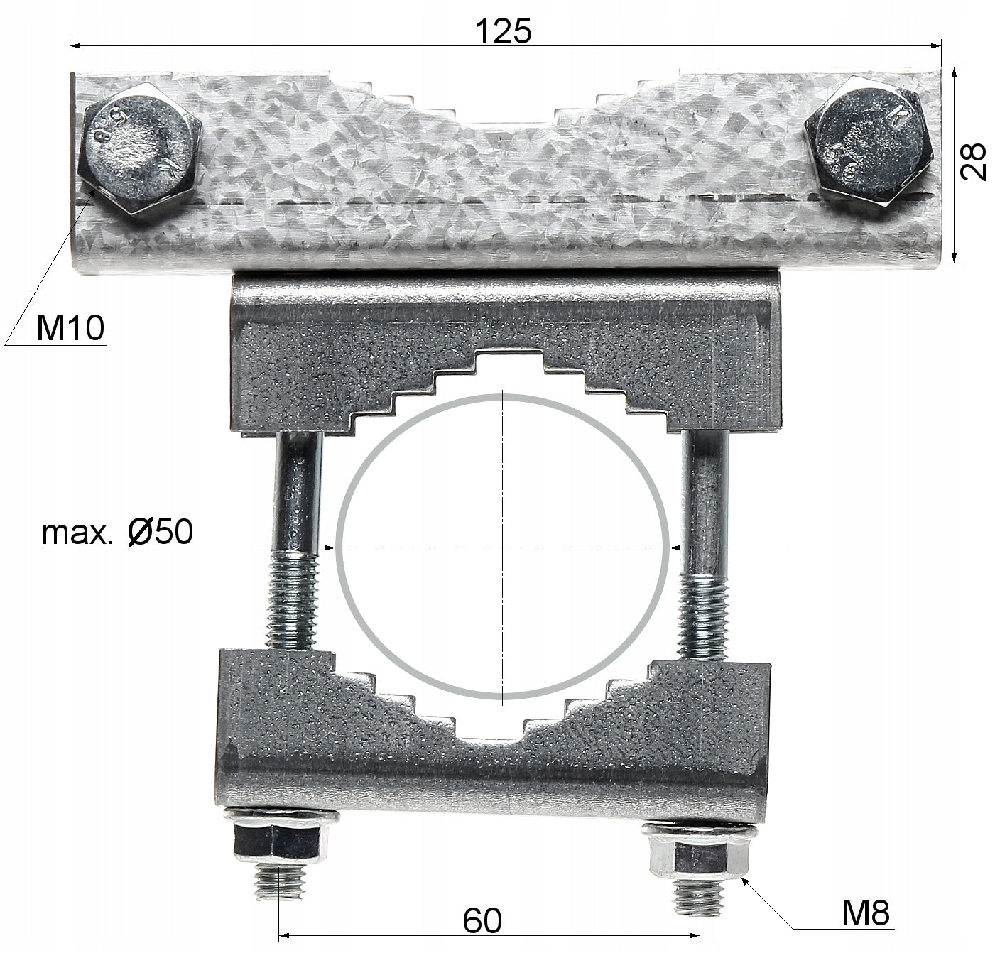 CLAMP FOR MASTS AND PIPES CLAMP HOLDER Brand Delta