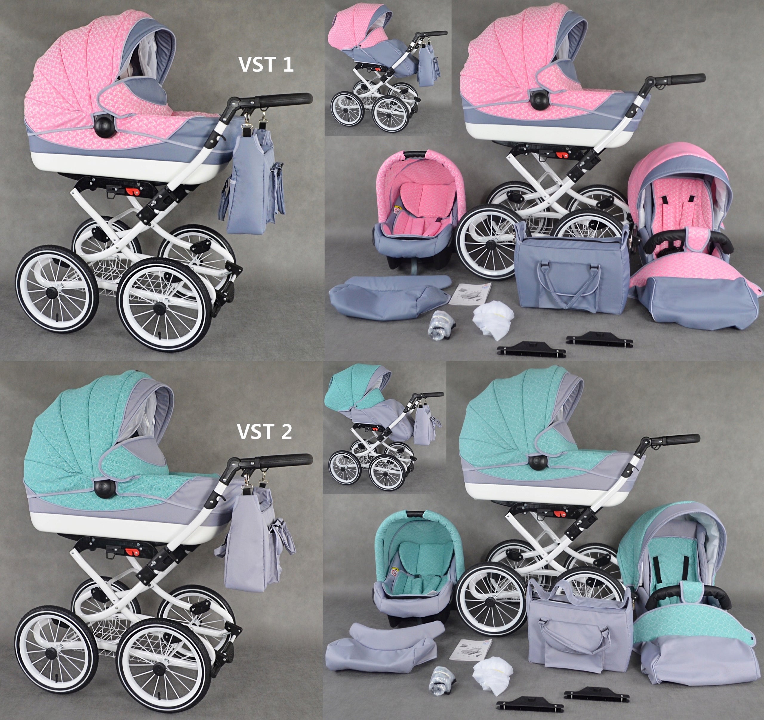 CLASSIC BABY STROLLER 3IN1 RETRO VIKO 4in1 Base Isofix Baby Strollers Manufacturer code babeboss