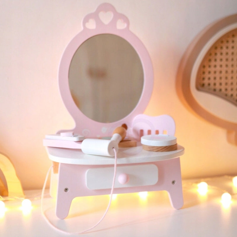 CLASSIC WORLD Dressing Table for Girls with Mirror + Straightener 11 akc Brand Classic World