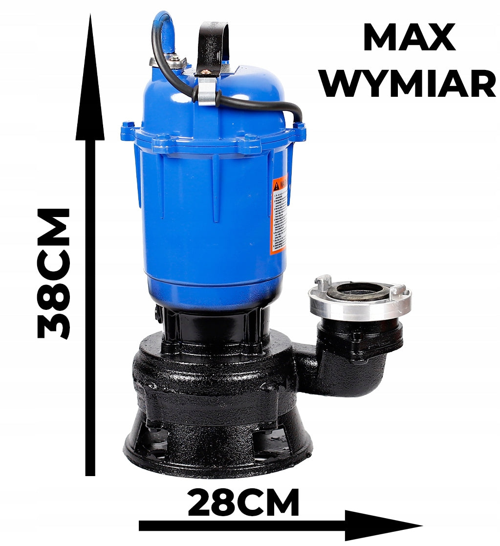 CLEAN AND DIRTY SEPTIC TANK WATER PUMP WITH SUBMERSIBLE SHREDDER STRONG Packaging status original