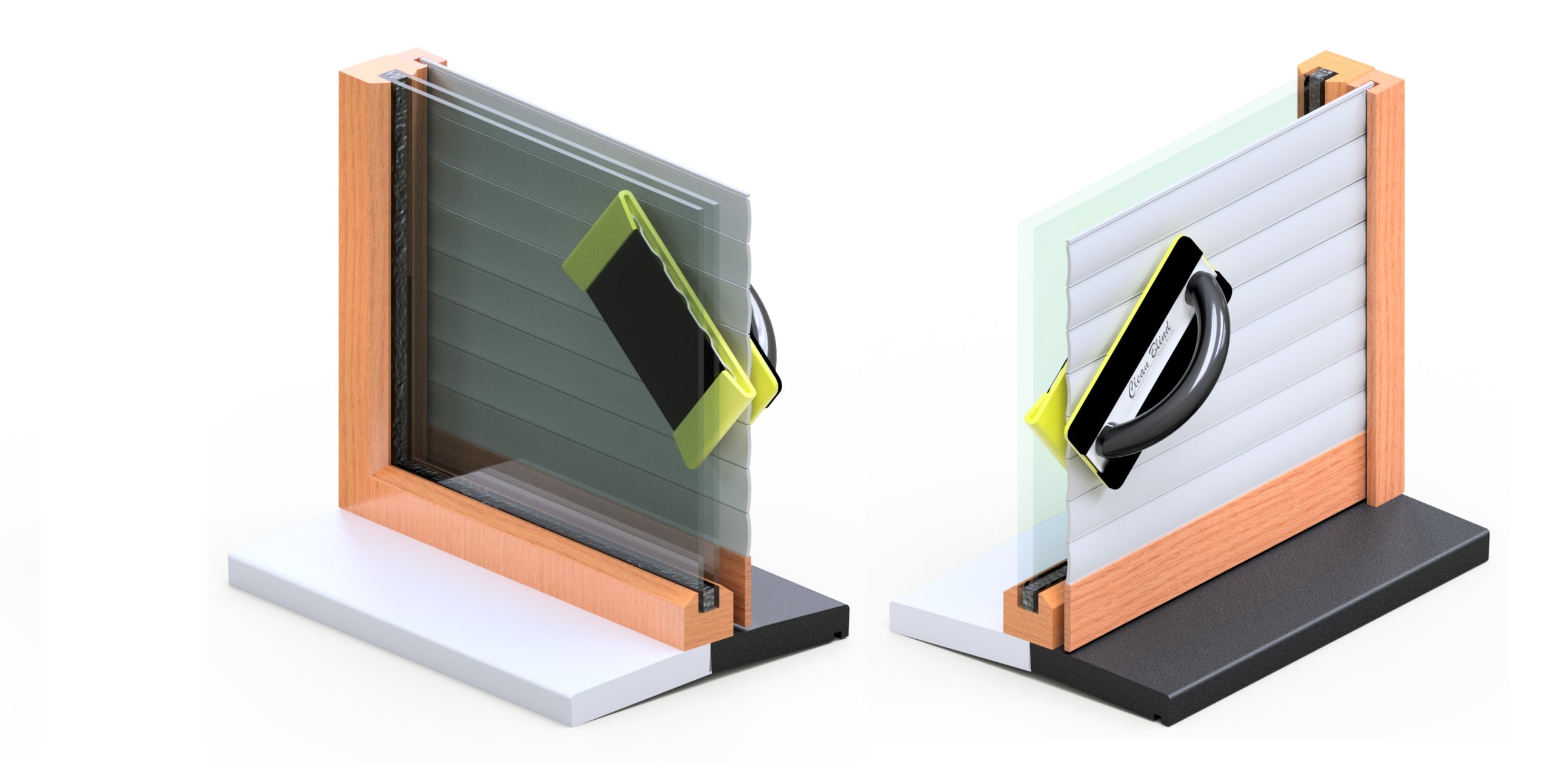 CLEAN BLIND – Magnetic washer for cleaning external blinds Brand JS Creator