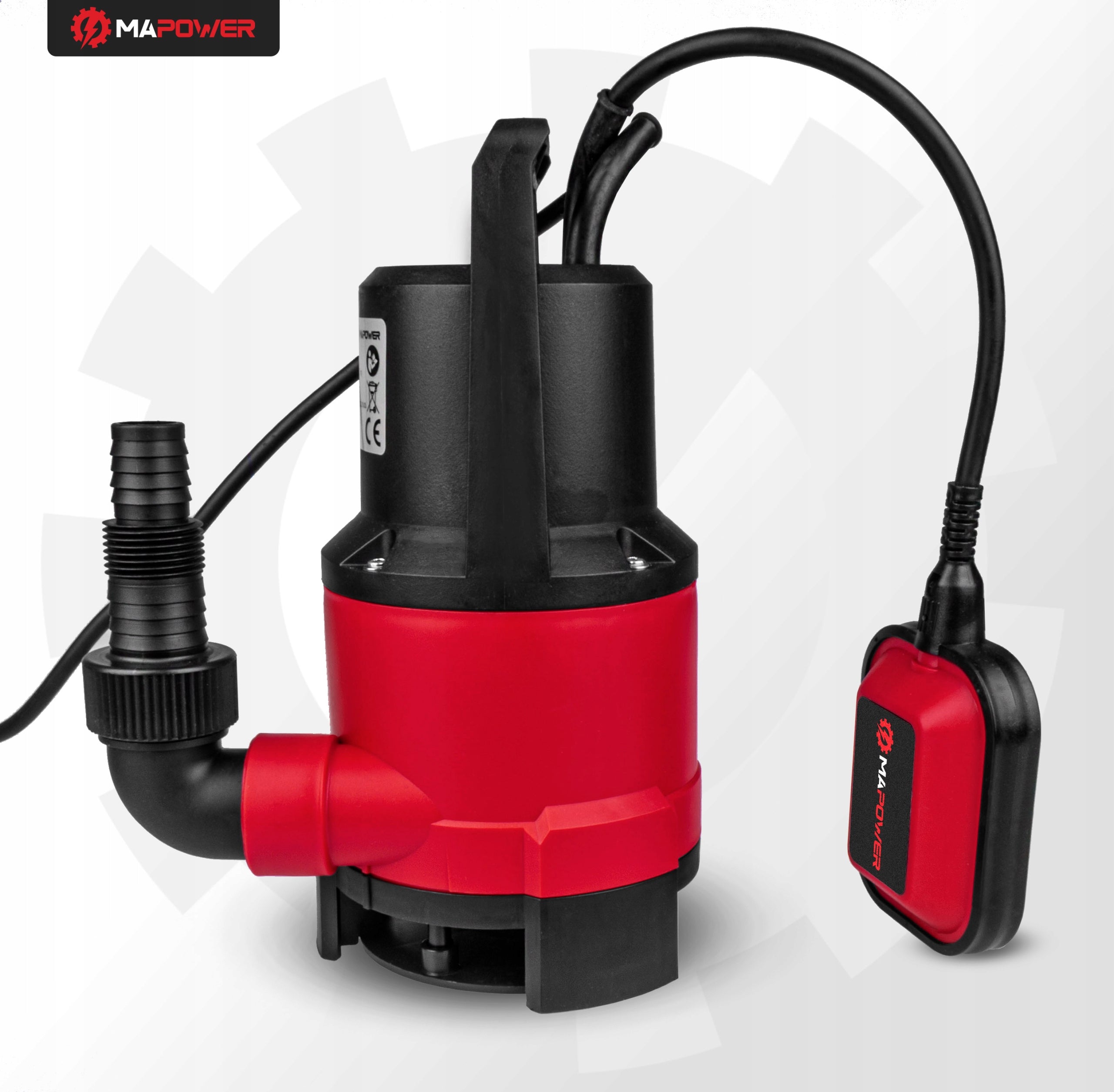 CLEAN WATER PUMP DIRTY POOL SUBMERSIBLE FLOAT 400W STRONG MAPOWER Product weight with unit packaging 3.3 kg