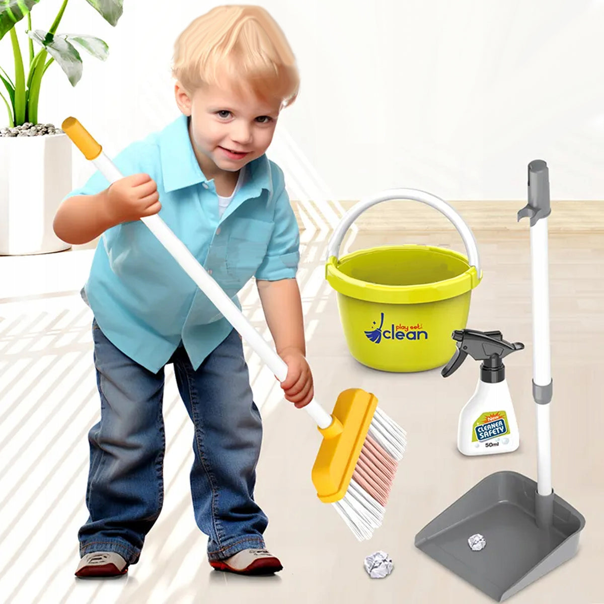 CLEANING KIT ELECTRONIC VACUUM CLEANER FOR CHILDREN MOP BUCKET MATADI Manufacturer code Zestaw sprzątający