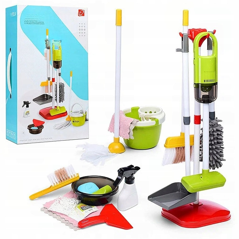 CLEANING KIT FOR CHILDREN ELECTRONIC VACUUM CLEANER + AKCESORIA Packaging status original