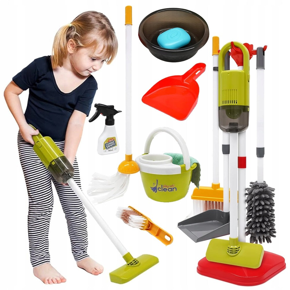 CLEANING KIT FOR CHILDREN ELECTRONIC VACUUM CLEANER + AKCESORIA