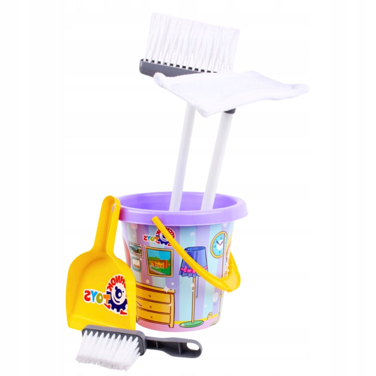 CLEANING KIT FOR CHILDREN MOP SWEEPER BUCKET TOY 5835 Brand Madej