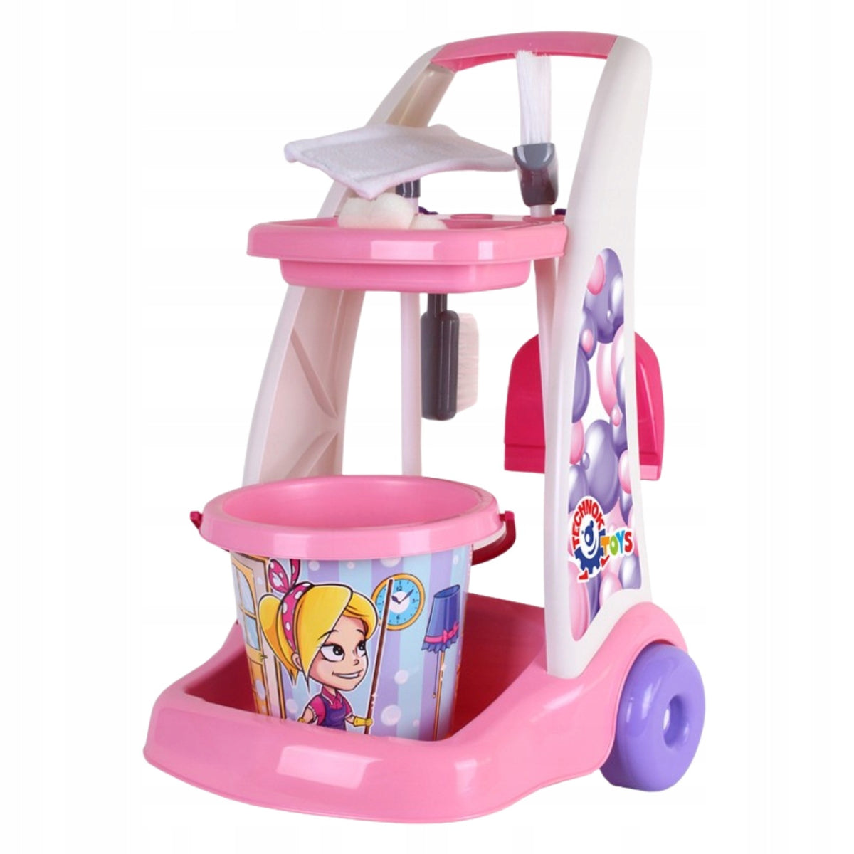 CLEANING KIT FOR CHILDREN TROLLEY MOP ACCESSORIES TOY TECHNOK 6429 Brand Technok