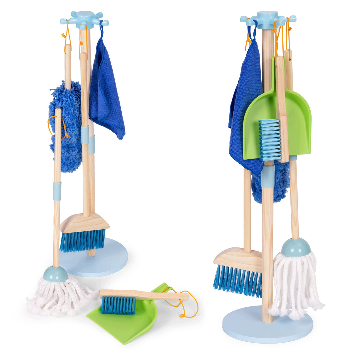 CLEANING KIT FOR CHILDREN WOODEN MOP SWEEPER WITH DUSTPAN 7 ELEMENT Manufacturer code 5907881419752