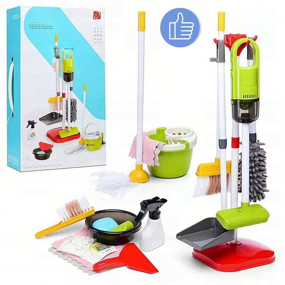 CLEANING KIT FOR KIDS BATTERY OPERATED VACUUM CLEANER BROOM MOP 22PCS Brand no brand